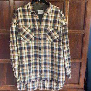 FEAR OF GOD Fourth Collection LS Brown Tartan Flannel